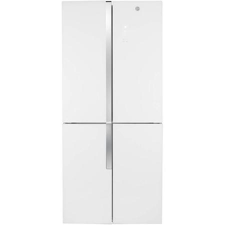 Refurbished Hoover HFDN180UK Freestanding 422 Litre 65/35 American Fridge Freezer