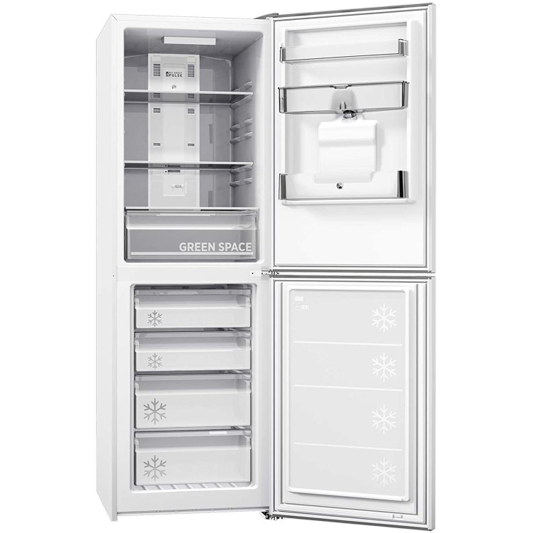 Refurbished Hoover H1826MNB5WWK Freestanding 308 Litre 50/50 Frost Free Fridge Freezer with Water Dispenser White