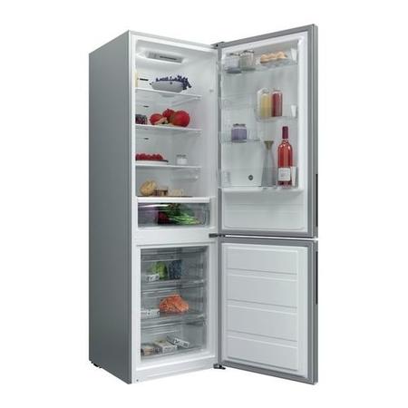Refurbished Candy CMNR6184XKWIFI Freestanding 50/50 Frost Free Fridge Freezer Stainless Steel