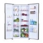 Refurbished Hoover HHSBSO6174XK Freestanding 521 Litre 50/50 Frost Free American Fridge Freezer Stainless Steel