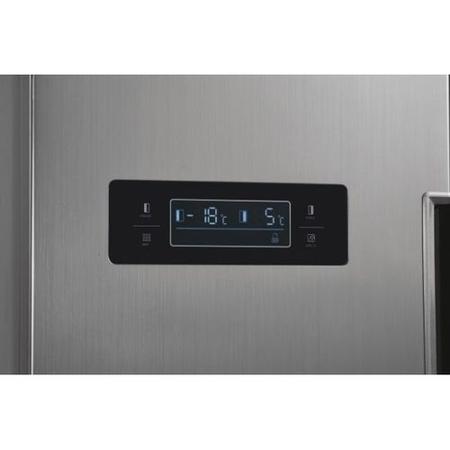 Refurbished Hoover HHSBSO6174XWDK Freestanding 531 Litre 70/30 Frost Free American Fridge Freezer Stainless Steel