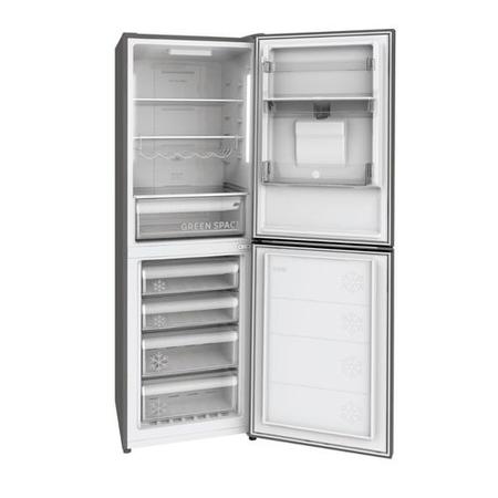 Refurbished Hoover H1826MNB5XWKN Freestanding 308 Litre 50/50 Frost Free Fridge Freezer Stainless Steel