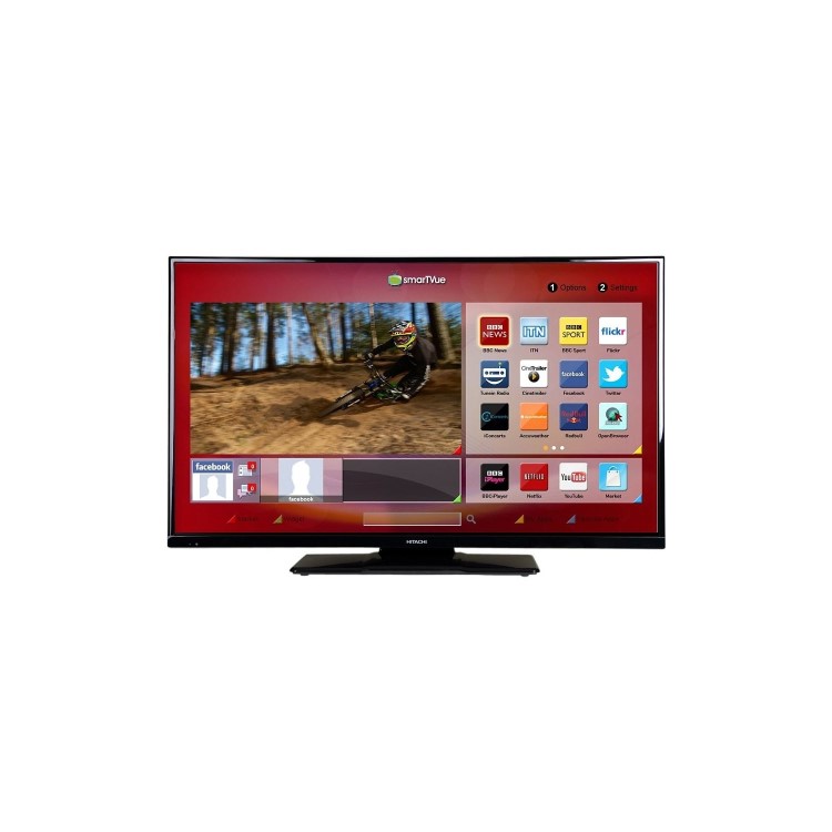 Refurbished Hitachi 42" 1080p Full HD LED Freeview HD Smart TV without Stand 