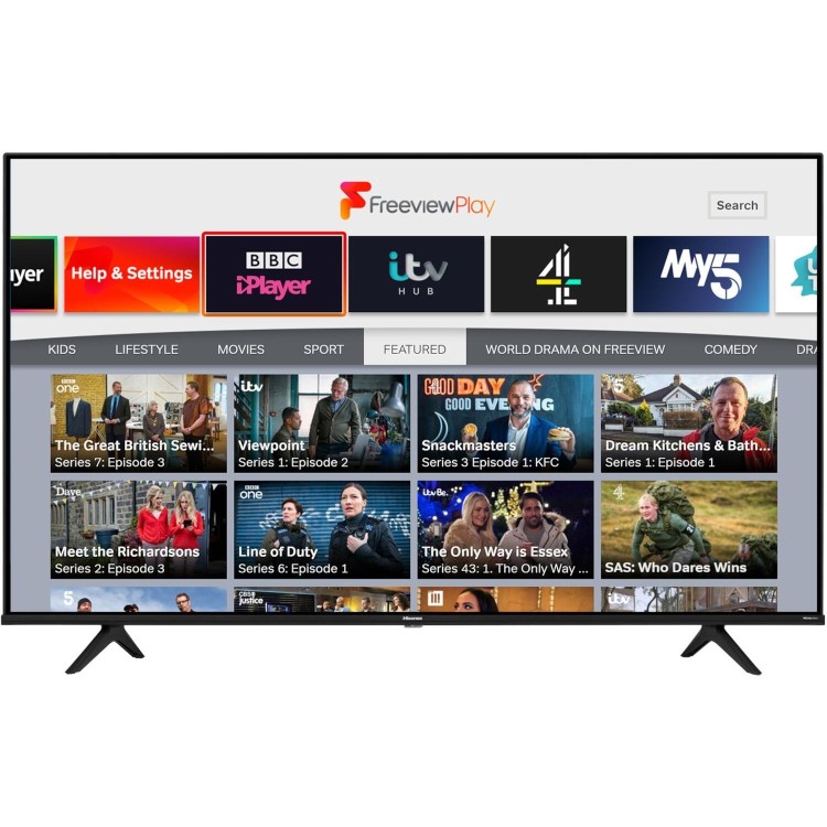 Hisense A6G 55 Inch 4K HDR Freeview Alexa Built-in Smart TV