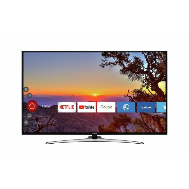 Refurbished Hitachi 43" 4K Ultra HD with HDR LED Freeview Play Smart TV without Stand