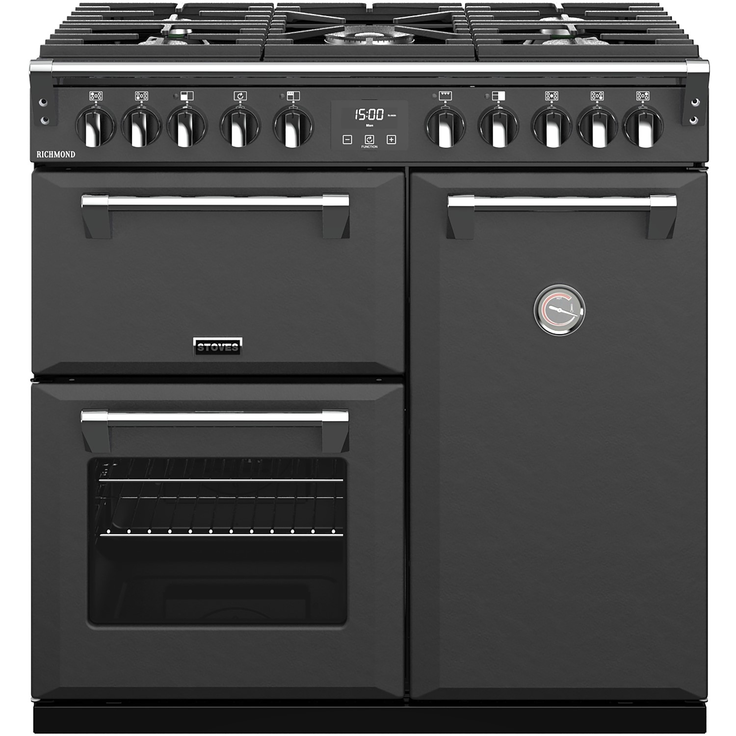 Stoves Richmond S900DF 90cm Dual Fuel Range Cooker - Anthracite Grey