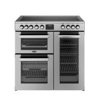 Refurbished Belling Cookcentre 90cm Electric Ceramic Range Cooker - Stainless