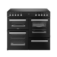 Refurbished Belling Cookcentre 100cm Electric Ceramic Range Cooker - Black