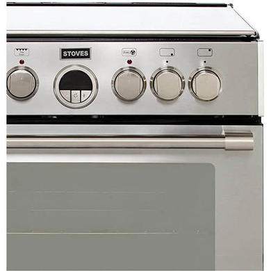 Stoves Sterling 600DF 60cm Dual Fuel Mini Range Cooker - Stainless Steel