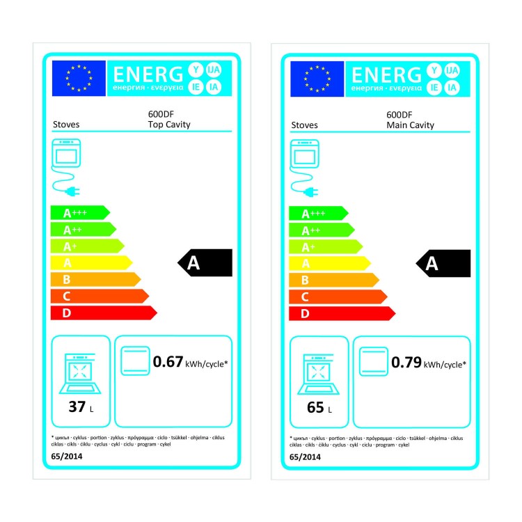 Stoves Sterling 600DF 60cm Dual Fuel Mini Range Cooker - Stainless Steel