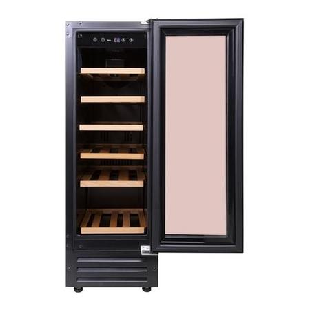 Refurbished Belling 300BLKWC  Integrated 18 Bottle Single Zone Wine Cooler