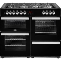 Belling Cookcentre 110DF 110cm Dual Fuel Range Cooker - Black Belling Cookcentre 110DF 110cm Dual Fuel Range Cooker - Black