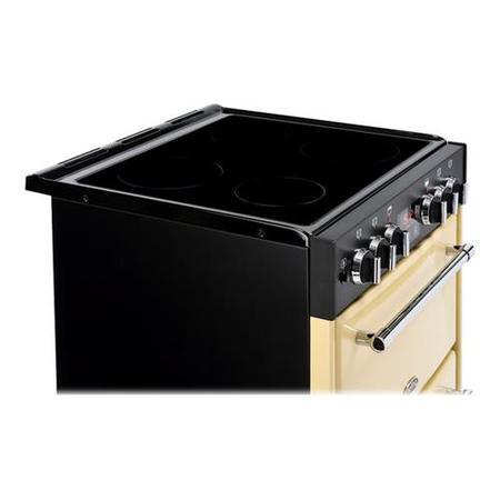 Refurbished Belling Farmhouse 60E 60cm Double Oven Electric Mini Range Cooker With Ceramic Hob Cream