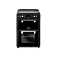 Refurbished Stoves Richmond 600DF Black Dual Fuel Cooker with Double Oven