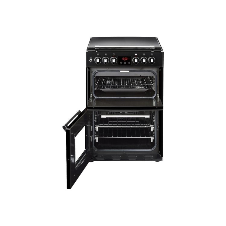 Refurbished Stoves Richmond 600DF Black Dual Fuel Cooker with Double Oven