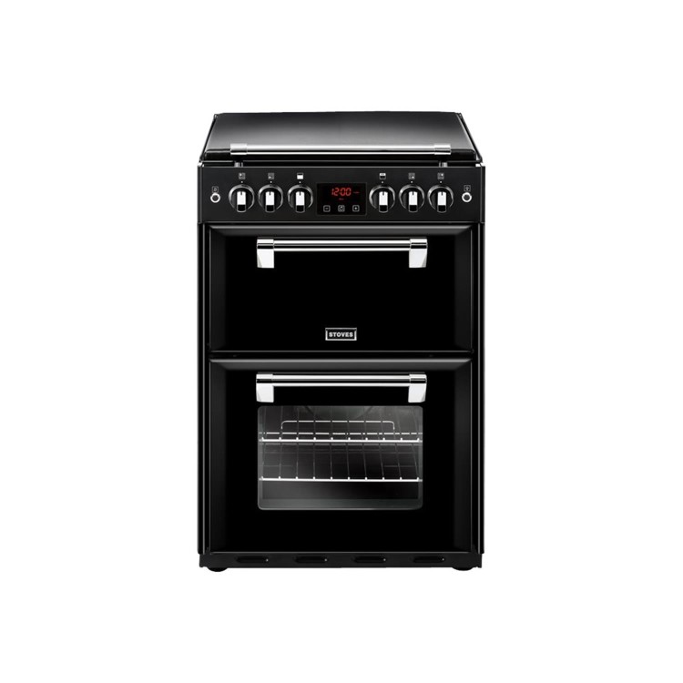 Refurbished Stoves Richmond 600G 60cm Double Oven Gas Cooker Black