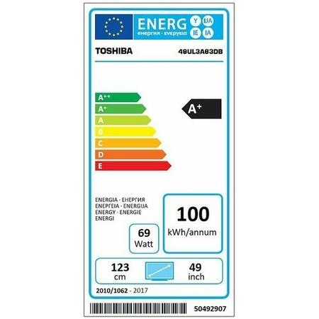 Refurbished Toshiba 49" 4K Ultra HD with HDR LED Freeview HD Smart TV