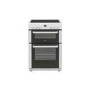 Refurbished Bush BDBL60ELW 60cm Double Oven Electric Cooker in White
