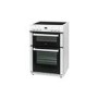 Refurbished Bush BDBL60ELW 60cm Double Oven Electric Cooker in White