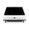 Refurbished Bush BDBL60ELW 60cm Double Oven Electric Cooker in White