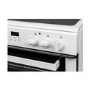 Refurbished Bush BDBL60ELW 60cm Double Oven Electric Cooker in White