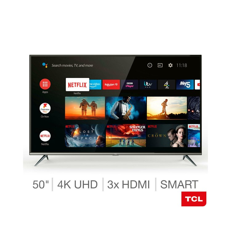 Refurbished TCL 50" 4K Ultra HD with HDR LED Smart TV