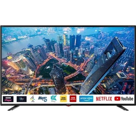 Refurbished Sharp 55'' 4K Ultra HD with HDR LED Freeview Play Smart TV