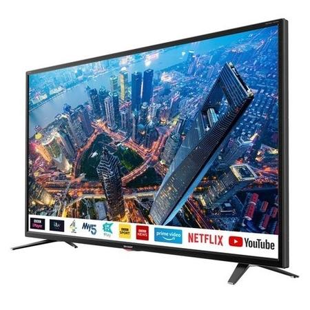 Refurbished Sharp 55'' 4K Ultra HD with HDR LED Freeview Play Smart TV