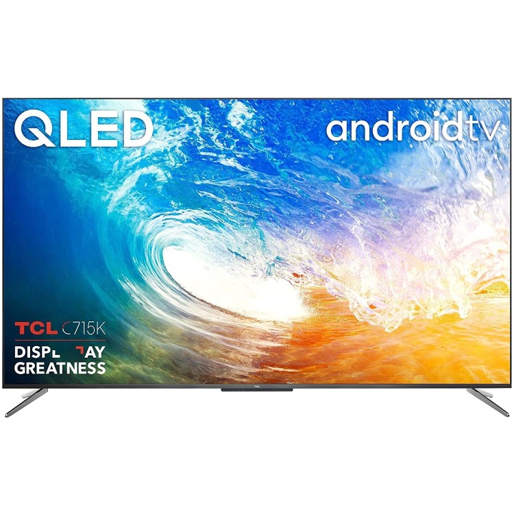 Refurbished TCL 55" 4K Ultra HD with HDR10+ QLED Freeview Play Smart TV without Stand