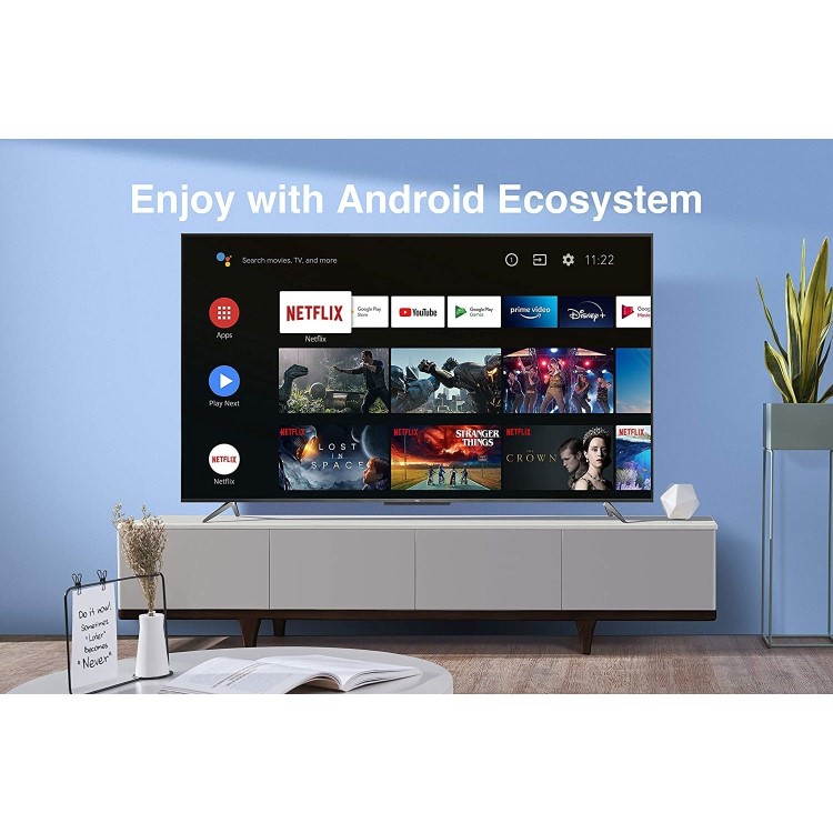 Refurbished TCL 55" 4K Ultra HD with HDR10+ QLED Freeview Play Smart TV without Stand