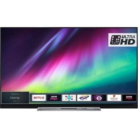 Refurbished Toshiba 55" 4K Ultra HD with HDR LED Freeview Play Smart TV