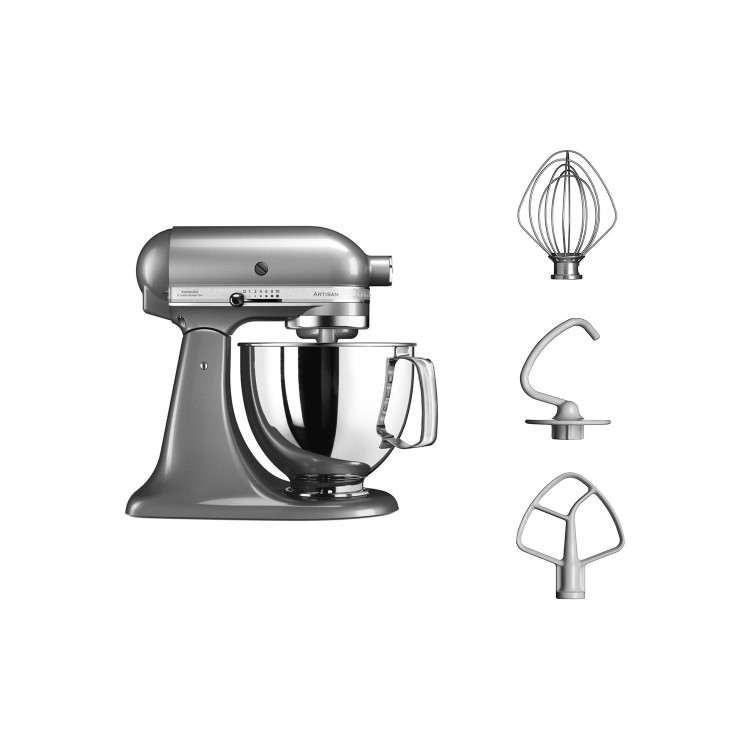 Refurbished KitchenAid Artisan 5KSM125BQG 4.8L Stand Mixer Liquid Graphite