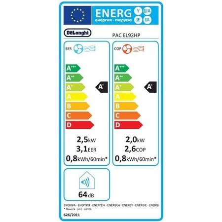 Refurbished - Delonghi EL92 Pinguno 10000 BTU Portable Air Conditioner with Heat Pump