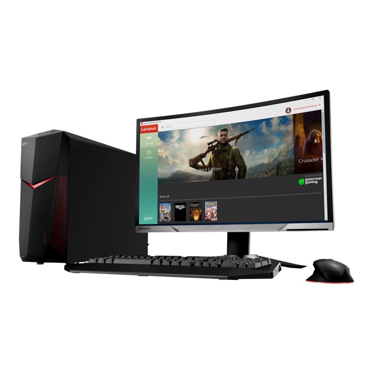 Refurbished Lenovo Legion Y5620 Core i5-7400 8GB 16GB Intel Optane 1TB GTX 1060 3GB Windows 10 Gaming Desktop PC