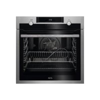 Refurbished AEG SteamBake BPE558070M 60cm Single Built In Electric Oven Stainless Steel