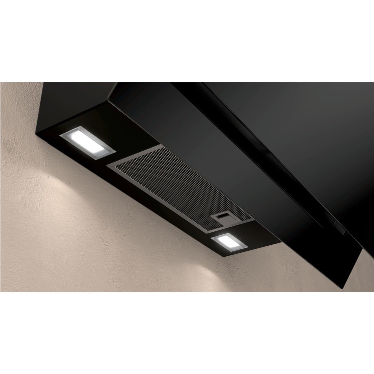 Refurbished Neff N50 D65IHM1S2B 60cm Angled Cooker Hood Black