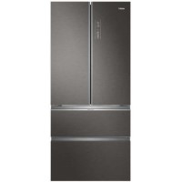 Refurbished Haier HB18FGSAAA 508 Litre American Fridge Freezer Stainless Steel