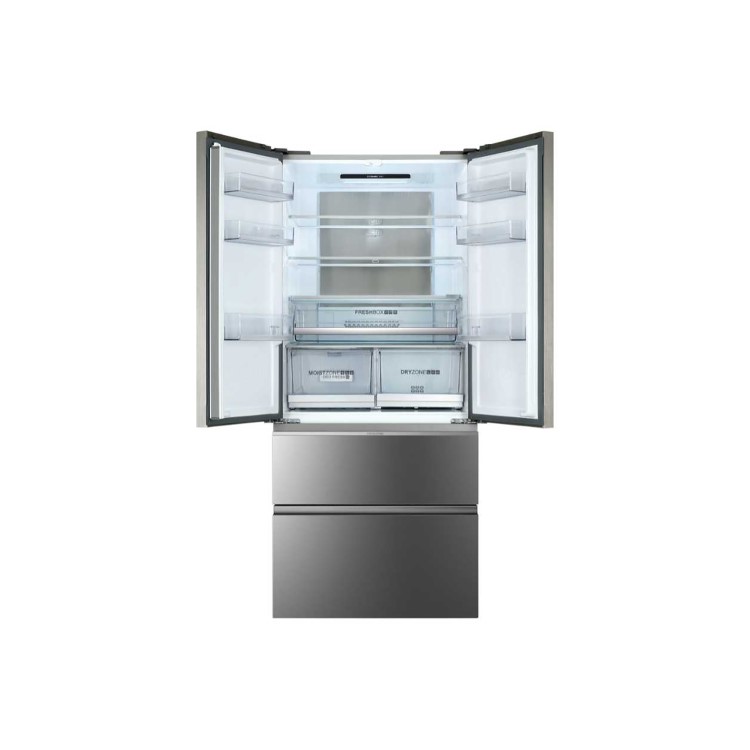 Refurbished Haier HB18FGSAAA 508 Litre American Fridge Freezer Stainless Steel