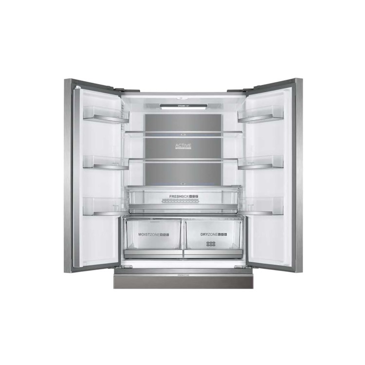 Refurbished Haier HB18FGSAAA 508 Litre American Fridge Freezer Stainless Steel