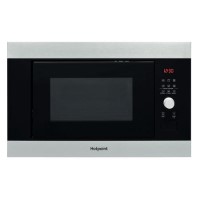 Refurbished Hotpoint MF25GIXH Built In 25L with Grill 900W Microwave Stainless Steel