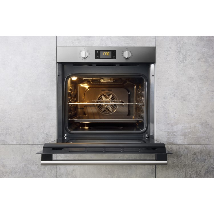 Refurbished Hotpoint SA2540HIX 8 Function Electric Built-in Single Oven Stainless Steel