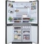 Refurbished Sharp SJ-EX820FSL Freestanding 605 Litre American Fridge Freezer