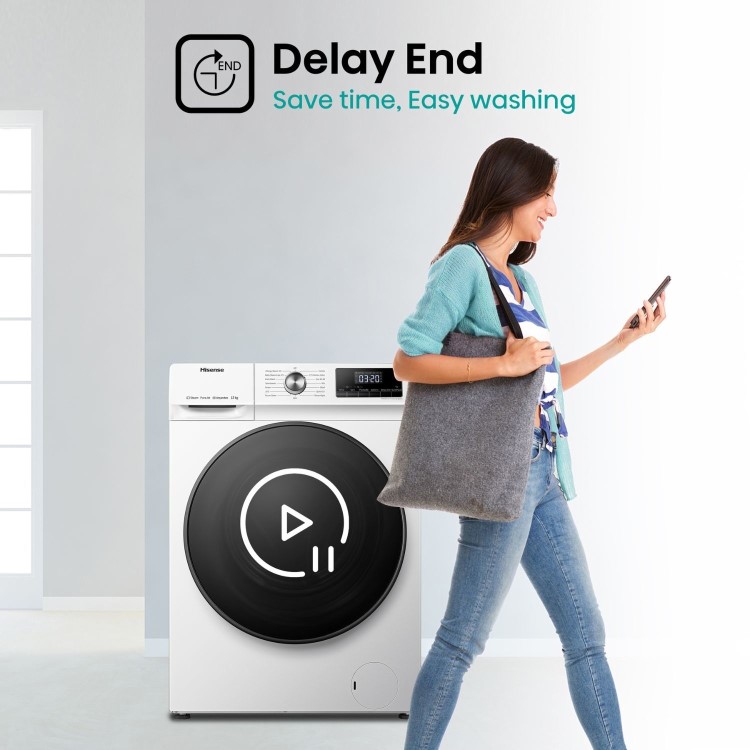 Hisense 3 Series 12kg 1400rpm Washing Machine - White