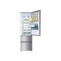 Refurbished Haier A3FE737CMJ Freestanding 350 Litre 60/40 Frost Free Fridge Freezer Stainless Steel