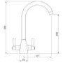 ALMOST PERFECT - Abode Zermat Dual Lever Mixer Tap - Brushed Brass