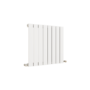 Eco Eleganza White Horizontal Flat Designer Aluminium Radiator 600x600mm Single Panel 1841 BTU