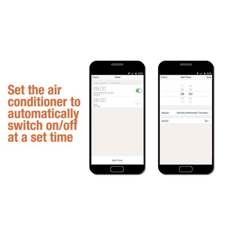 Refurbished electriQ AirFlex Smart 14000 BTU Portable Air Conditioner with Heating Function