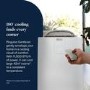 Refurbished Delonghi A+ AP98 Pinguino 11500 BTU Quiet Mobile Air Conditioner - GentleJet & Low Energy