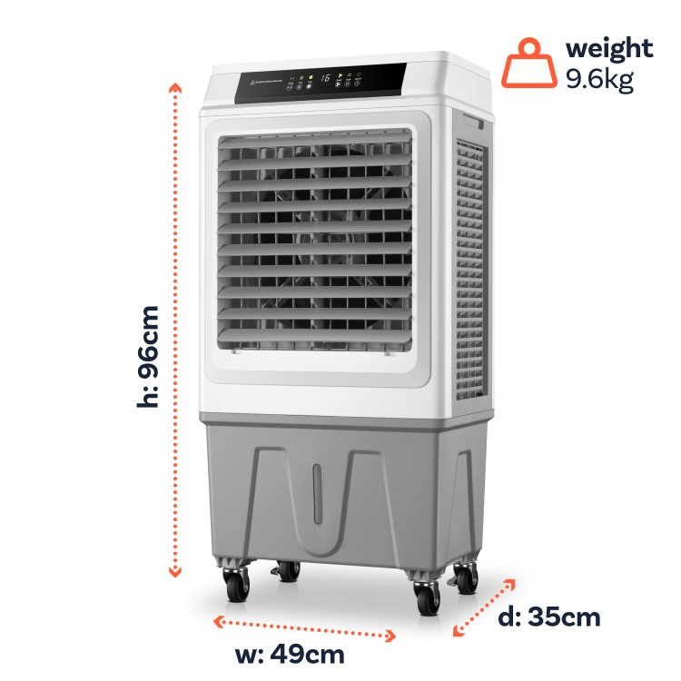 GRADE A2 - electriQ Arctic 45L Evaporative Air Cooler and Air Purifier