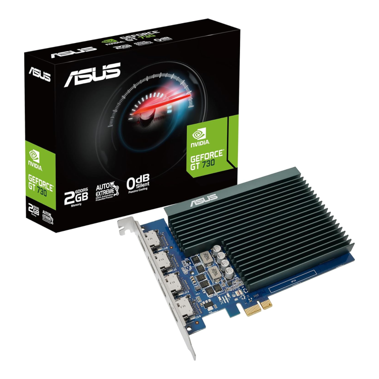 Box Opened ASUS NVIDIA GeForce GT 730 2GB GDDR5 Graphics Card